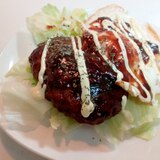 デミグラスハンバーグと目玉焼きのワンプレート